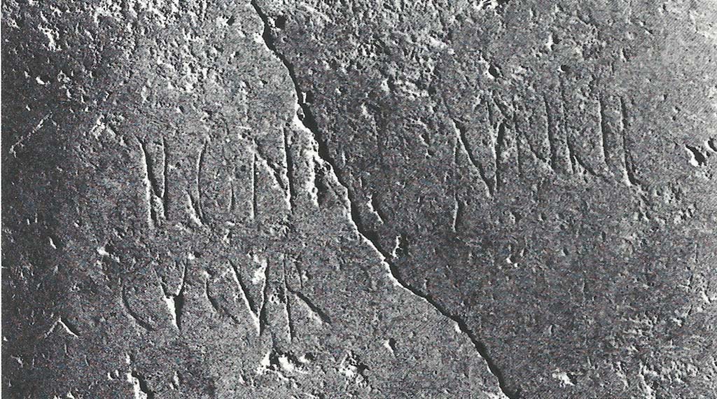According to Varone, the S at the end of the first line is not seen and the first letter of the second line is a C and it should read cucur(ri).
PAP deposit, inventory number 20515.
See A. Varone, Titulorum graphio exaratorum qui in CIL Vol. IV collecti sunt imagines, Roma 2012, vol. II, p. 477 con foto (2)

The Epigraphic Database Roma now shows this as 
Nonis Aprile(s)
cucur      [CIL IV 6903]
