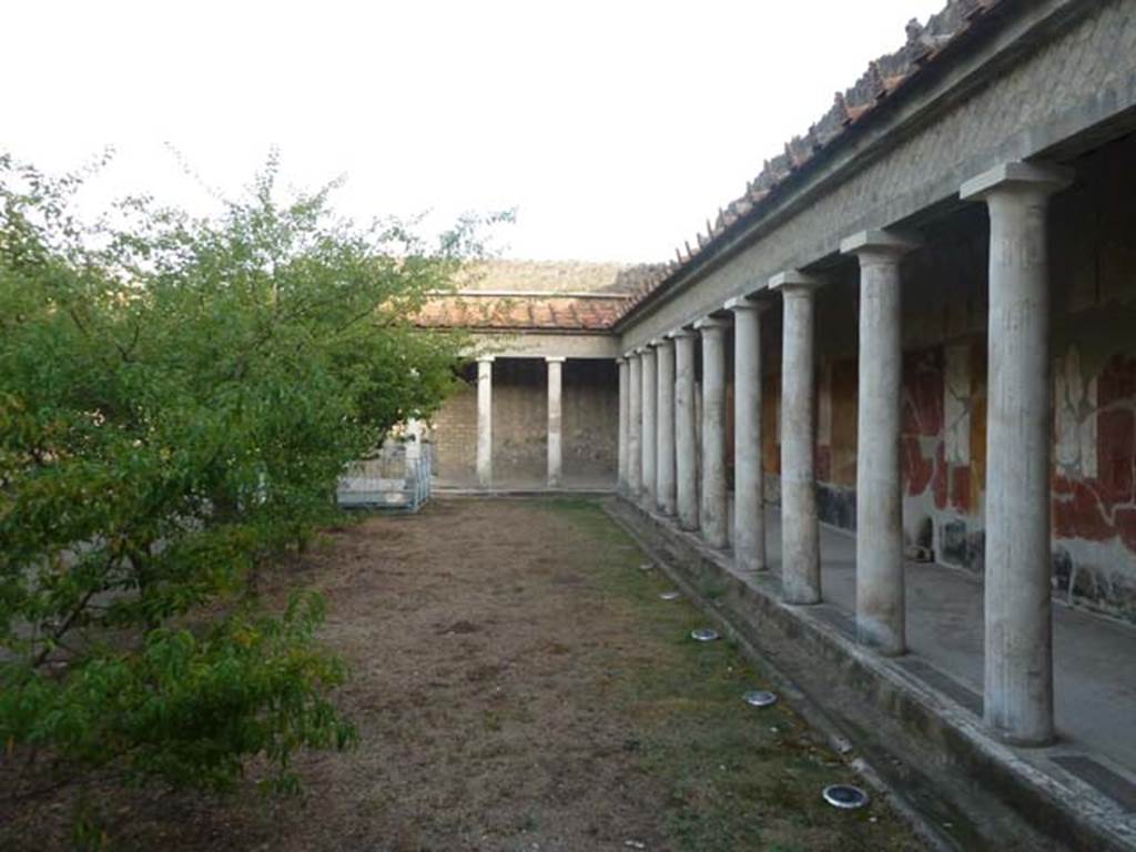 Oplontis, September 2015. East Portico 34, looking east.