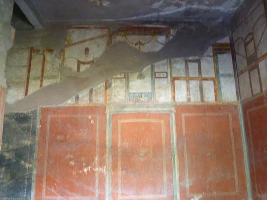 Oplontis, May 2011. Room 66, upper west wall. Photo courtesy of Michael Binns.