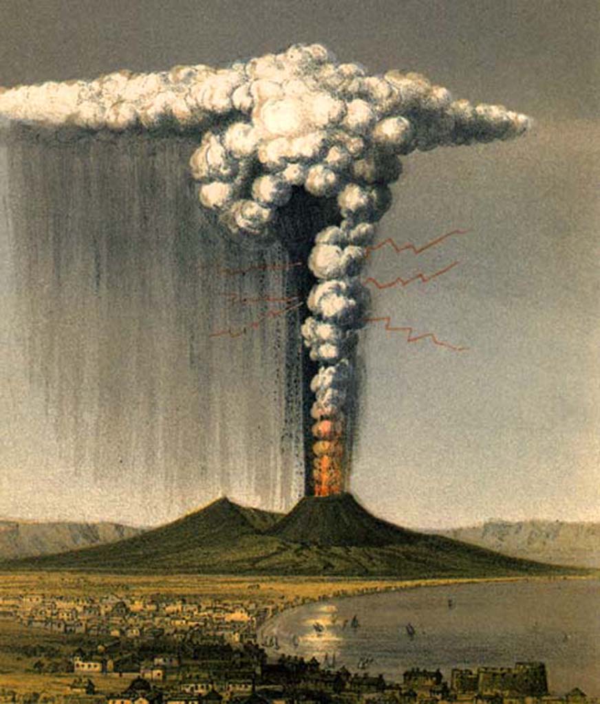 Vesuvius Eruption March 21 1828 by Michela de Vito.