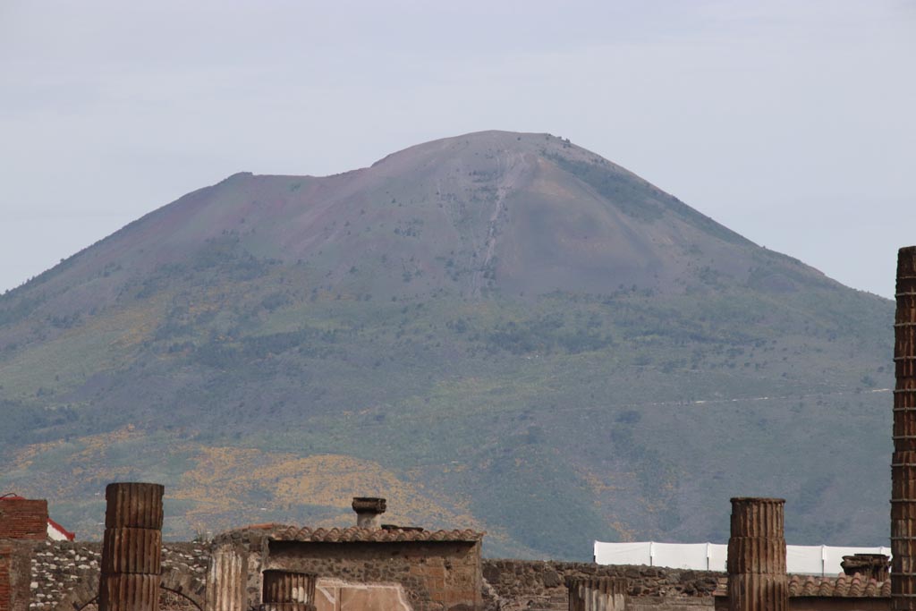 Vesuvius. May 2024. Looking north from Temple of Apollo, VII.7.32. Photo courtesy of Klaus Heese.