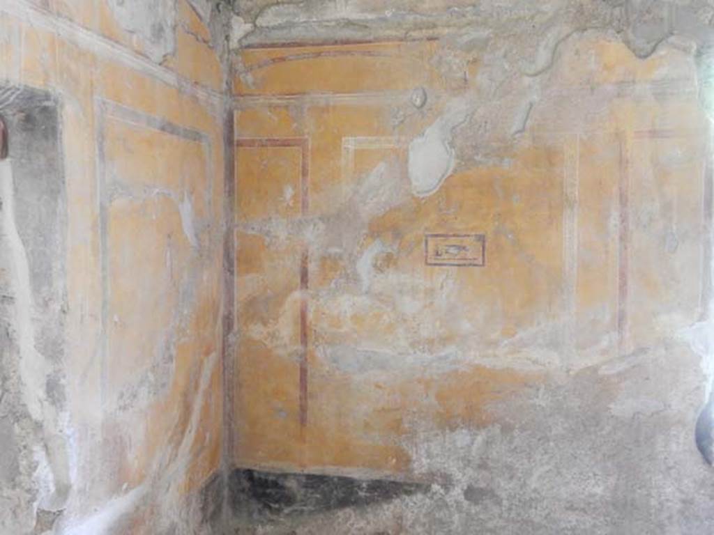 II.9.4, Pompeii. May 2018. Room 8, north-east corner of oecus. Photo courtesy of Buzz Ferebee. 