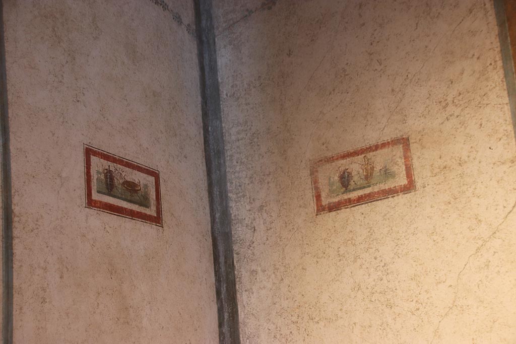 VI.15.1 Pompeii. October 2024. Cubiculum g, north-west corner. Photo courtesy of Klaus Heese.