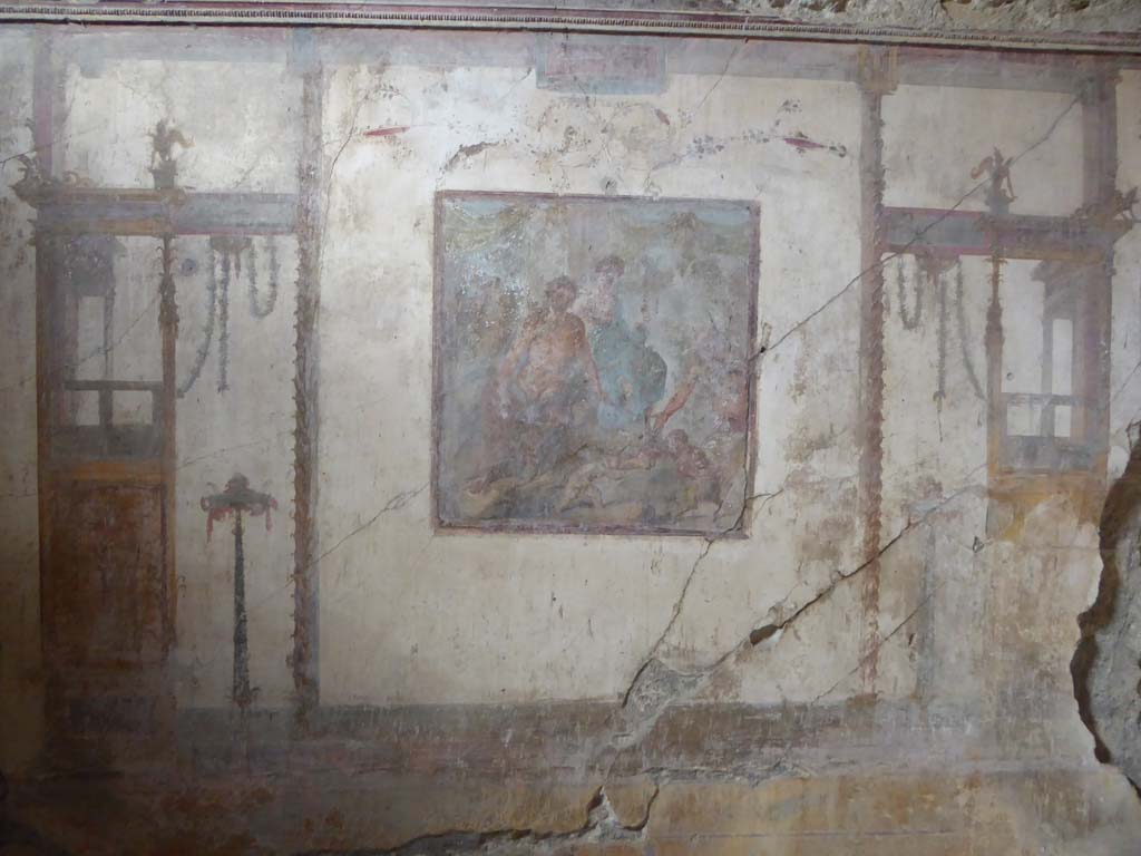 VI.15.1 Pompeii. January 2017. South wall of oecus.
Foto Annette Haug, ERC Grant 681269 DÉCOR.
