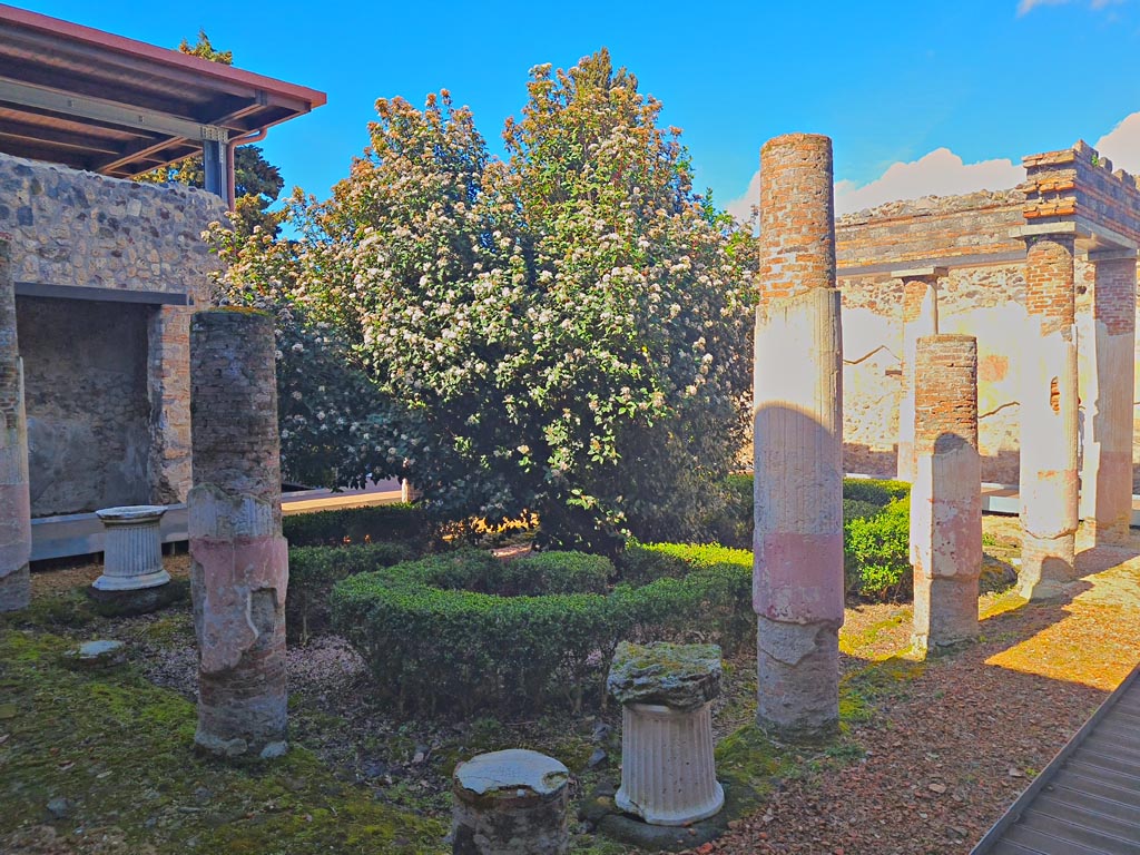 HGW24 Pompeii. March 2024. Looking north-west across peristyle, from east portico. Photo courtesy of Giuseppe Ciaramella.