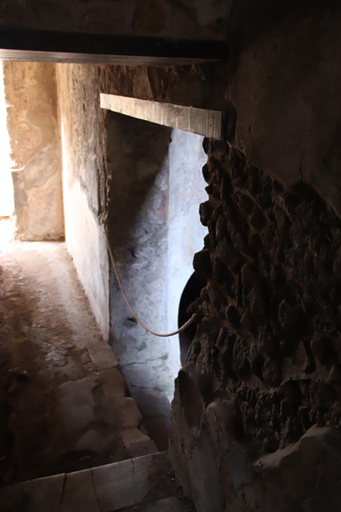 HGW24 Pompeii. Villa of Diomedes. October 2023. Doorway into room 6a. Photo courtesy of Klaus Heese.