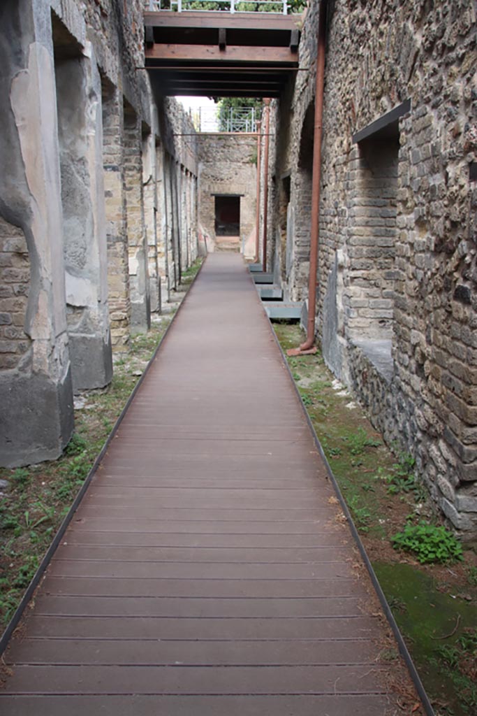 Villa of Diomedes, Pompeii. October 2023. 
Looking north along the east portico, from south end. Photo courtesy of Klaus Heese.
