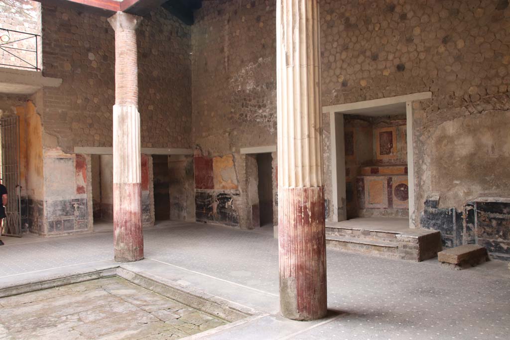 Villa San Marco, September 2019. Room 44, looking towards south-west corner of atrium. Photo courtesy of Klaus Heese.