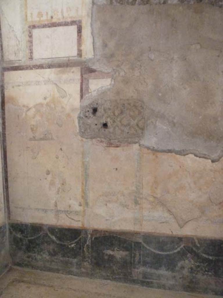 Villa San Marco, Stabiae, September 2015. Room 61, west wall.