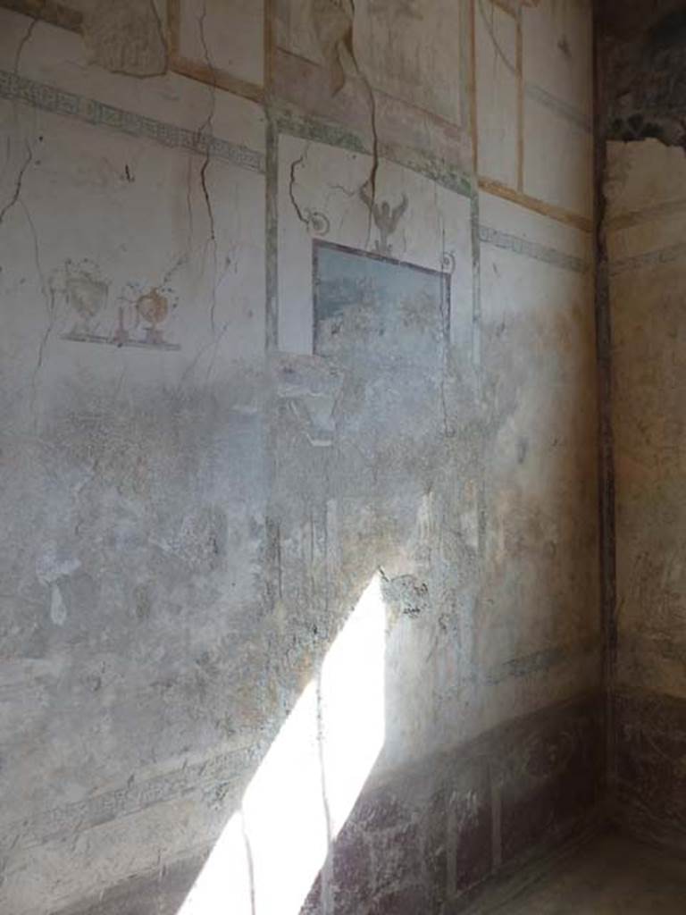 Villa San Marco, Stabiae, September 2015. Room 57, east wall.