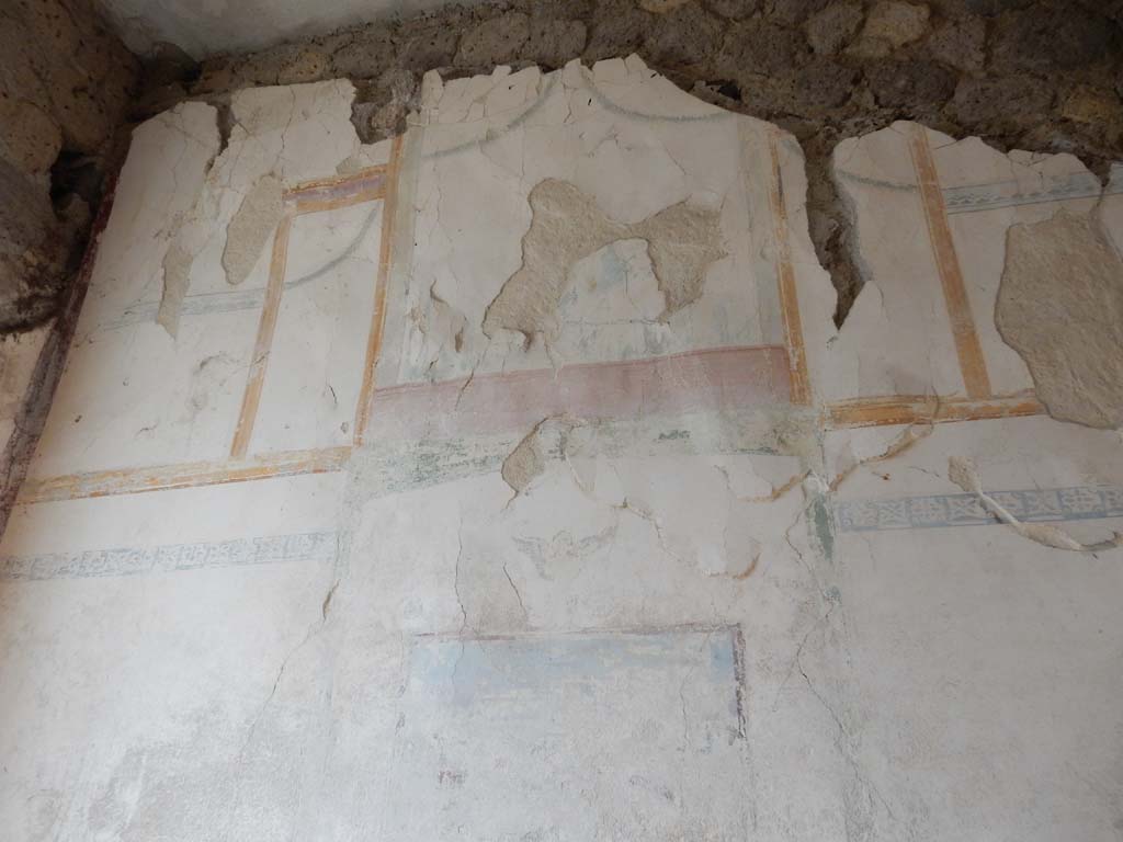 Villa San Marco, Stabiae, June 2019. Room 57, upper west wall. Photo courtesy of Buzz Ferebee