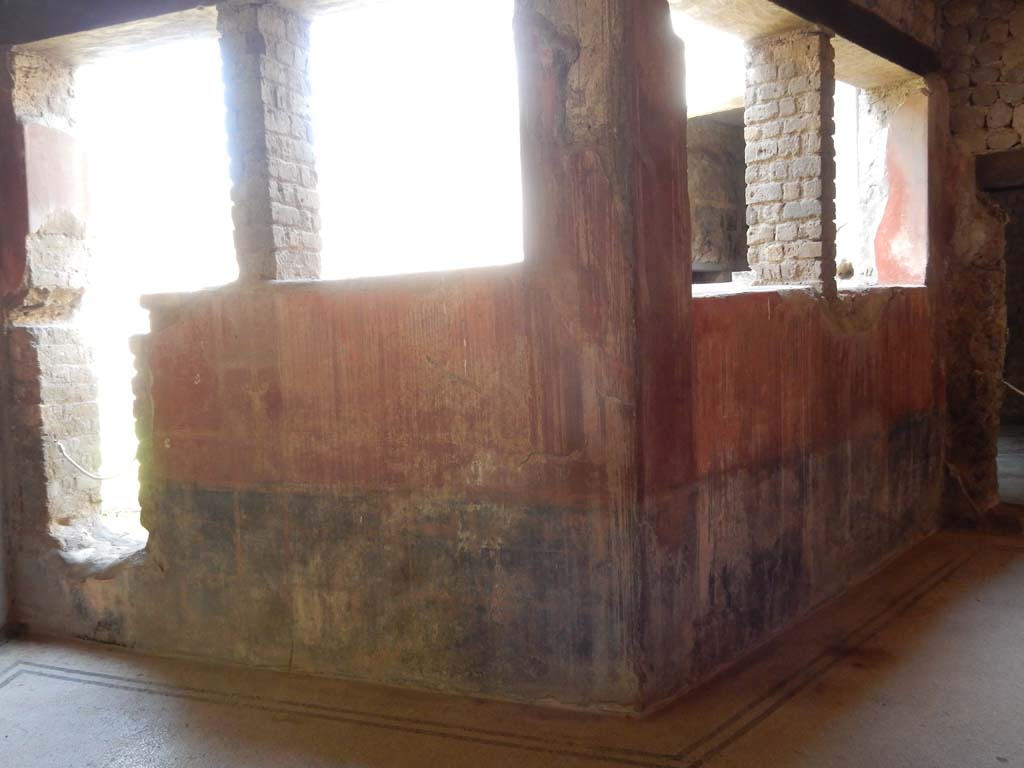 Villa San Marco, Stabiae, June 2019. Corridor 22, looking towards south and west walls. Photo courtesy of Buzz Ferebee