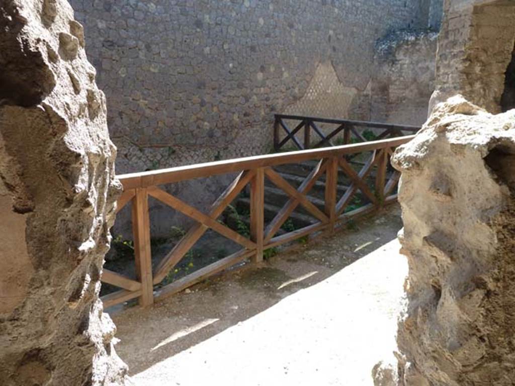 Villa San Marco, Stabiae, September 2015. Looking towards swimming pool 42a, from room 48.