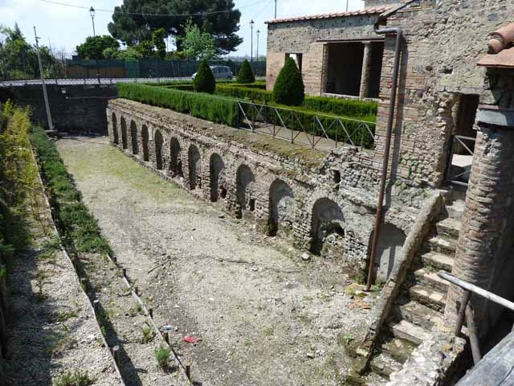 Villa of Mysteries, Pompeii. May 2010. South side, looking west.