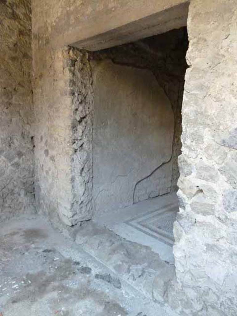 Villa of Mysteries, Pompeii. May 2010. Doorway to room 46.