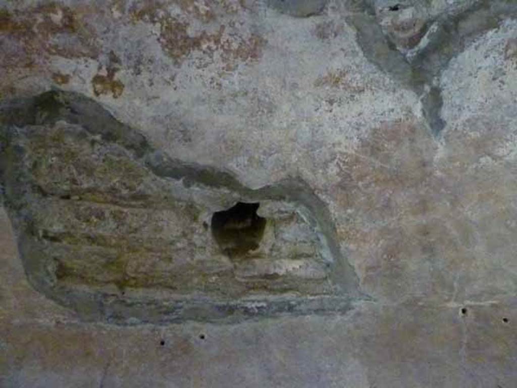 Villa of Mysteries, Pompeii. May 2010. Room 44, one of the four vents for air.