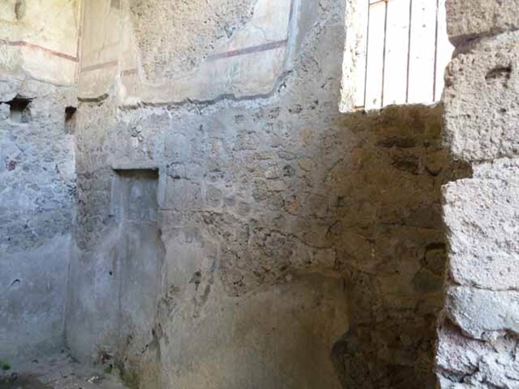 Villa of Mysteries, Pompeii. May 2010. Room 31, north-west corner.