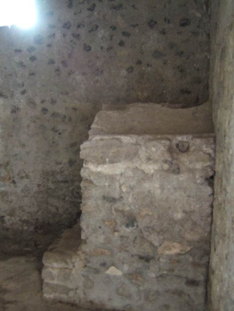 Villa Regina, Boscoreale, May 2006. Room II, kitchen, looking west along north wall.