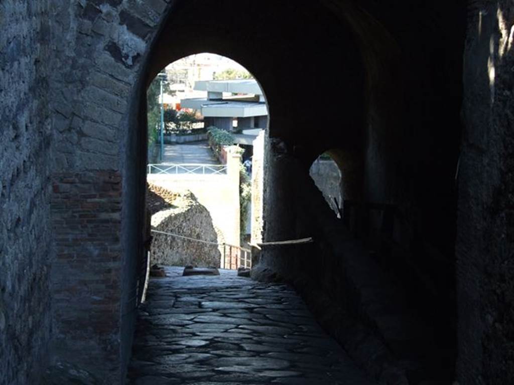 Via Marina. Looking west out of city through Porta Marina. March 2009.  